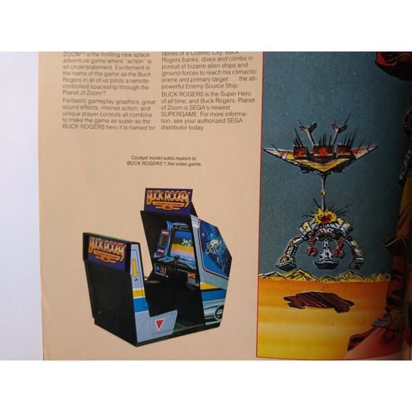 Buck Rogers Planet Of Zoom Arcade Flyer Original 1982 Video Game Brochure Promo - Picture 5 of 10
